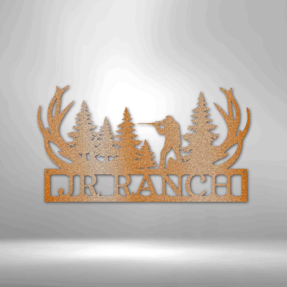 Personalized Hunting Metal Sign