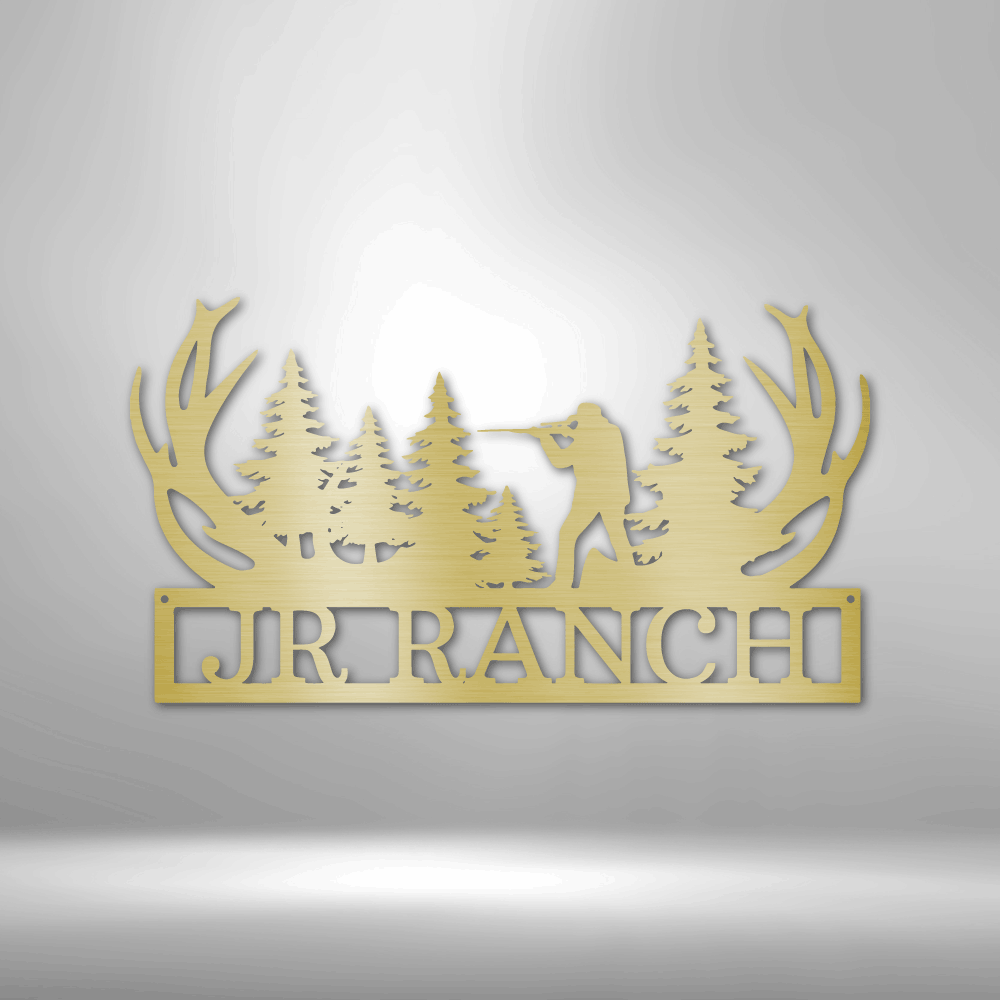 Personalized Hunting Metal Sign