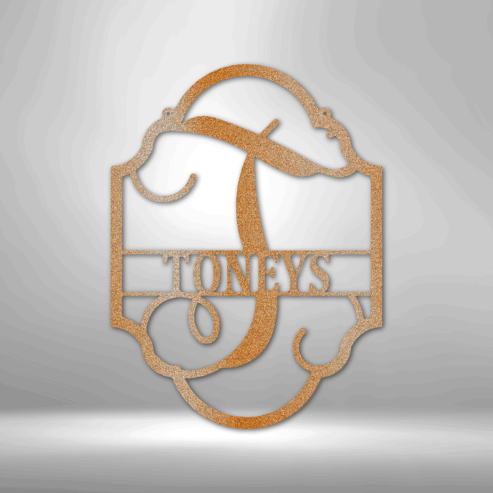 Personalized Family Name Plaque Metal Sign