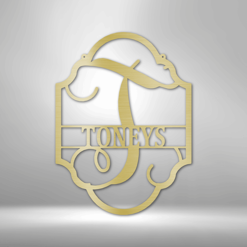 Personalized Family Name Plaque Metal Sign