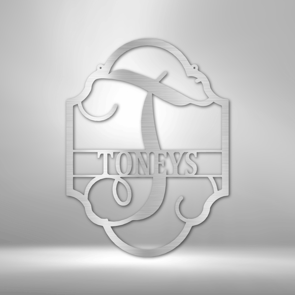 Personalized Family Name Plaque Metal Sign