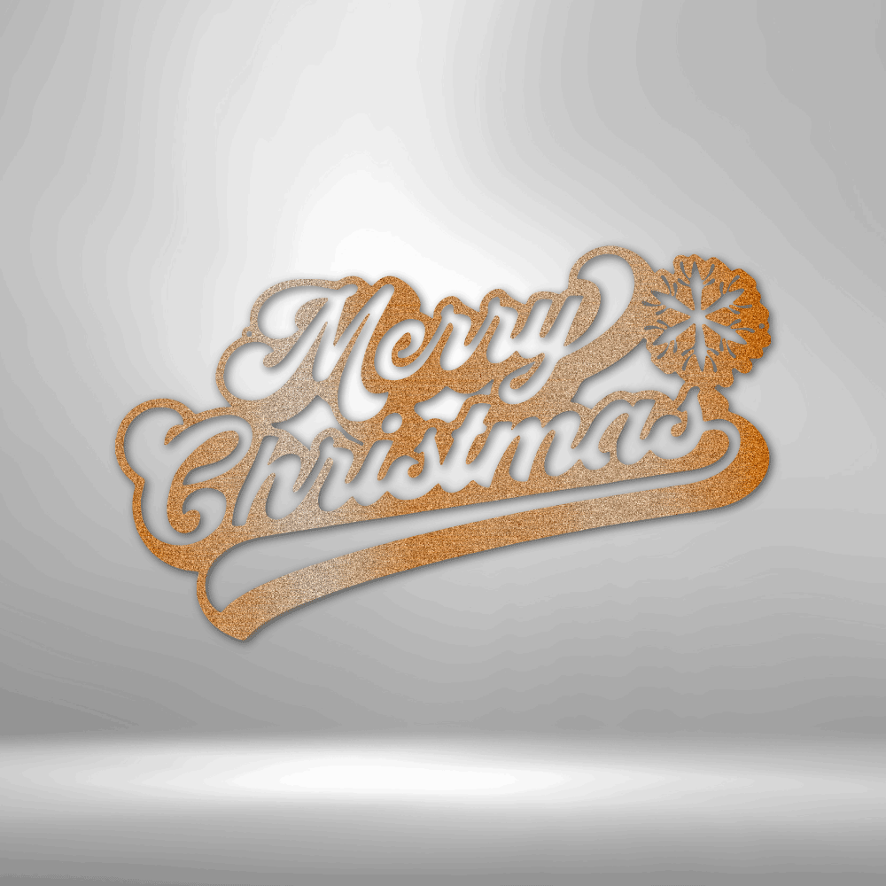 Merry Christmas Metal Sign - Outdoors Find