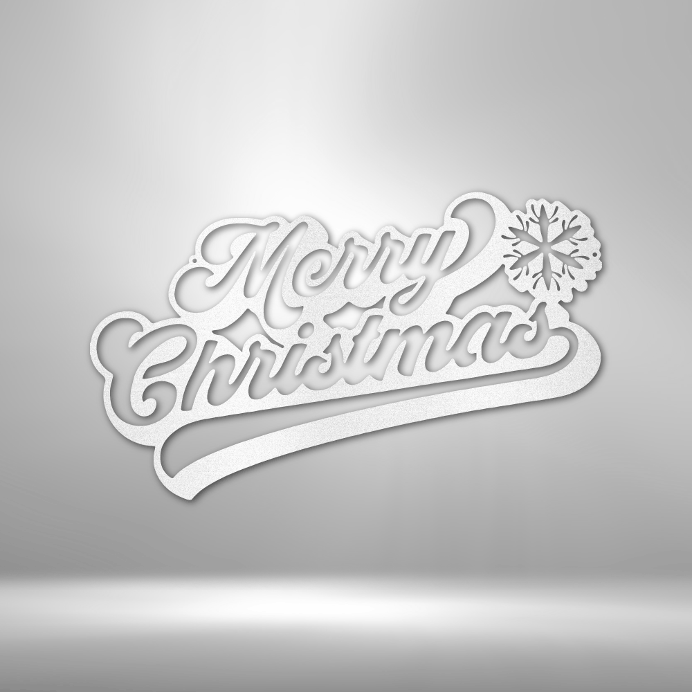 Merry Christmas Metal Sign - Outdoors Find