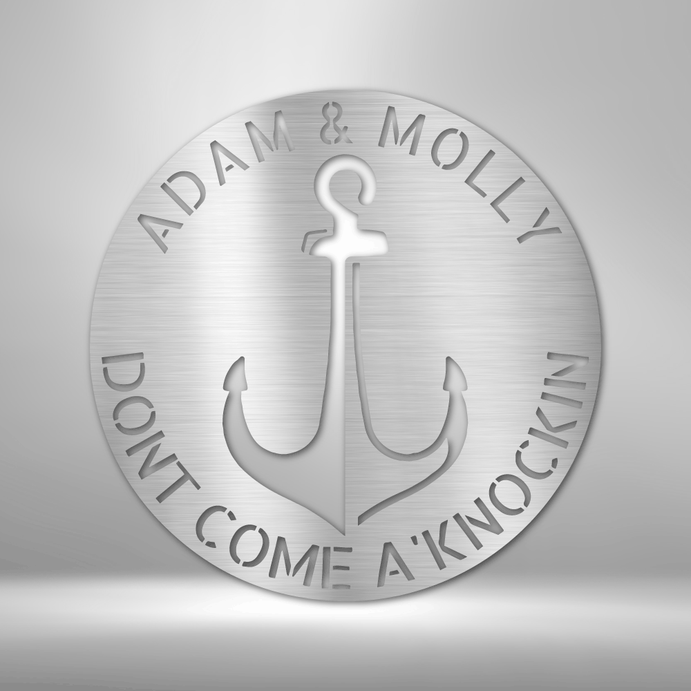 Personalized Anchor Plaque Metal Sign - Outdoors Find