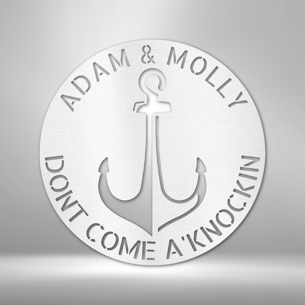 Personalized Anchor Plaque Metal Sign - Outdoors Find