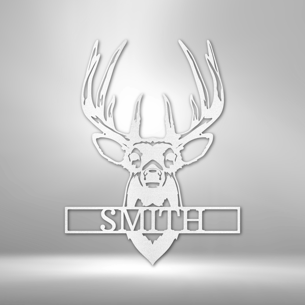 Personalized Buck Mount Metal Sign - Outdoors Find