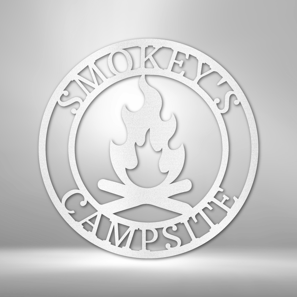 Personalized Campfire Metal Sign - Outdoors Find