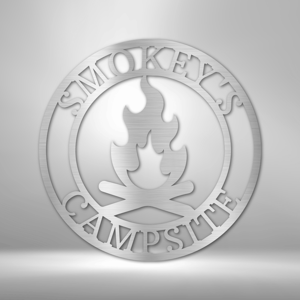 Personalized Campfire Metal Sign - Outdoors Find