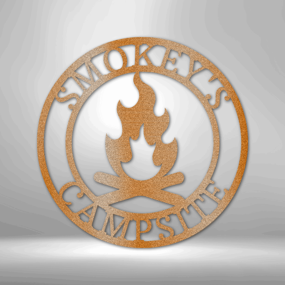 Personalized Campfire Metal Sign - Outdoors Find