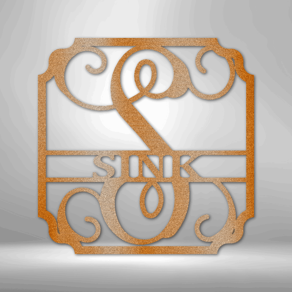 Personalized Classic Family Name Metal Sign - Outdoors Find