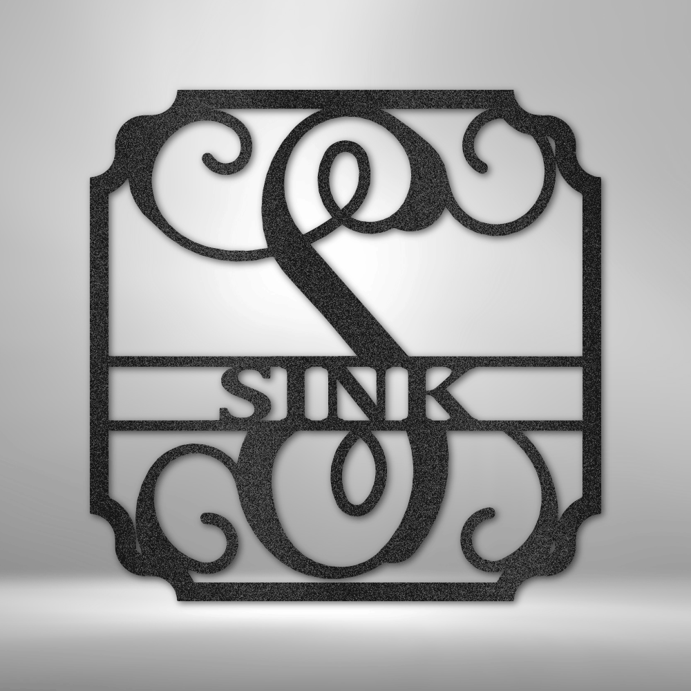 Personalized Classic Family Name Metal Sign - Outdoors Find