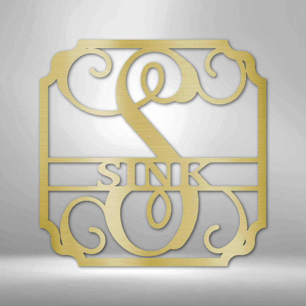 Personalized Classic Family Name Metal Sign - Outdoors Find