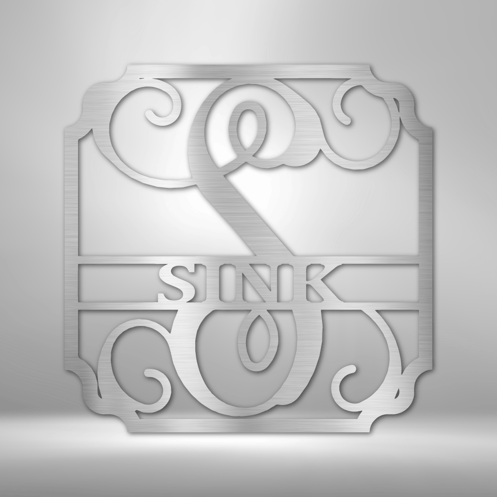 Personalized Classic Family Name Metal Sign - Outdoors Find
