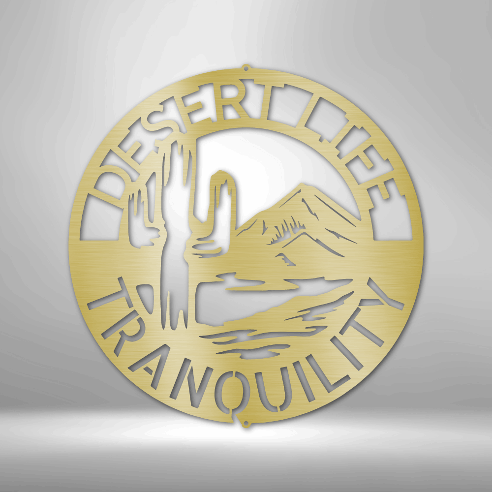 Personalized Desert Life Metal Sign - Outdoors Find