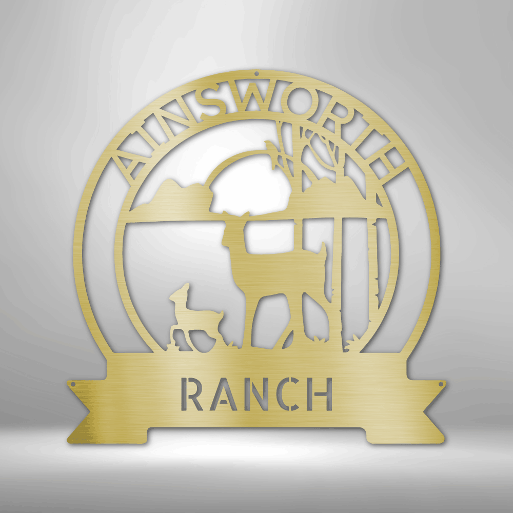 Personalized Ranch Sunset Metal Sign - Outdoors Find