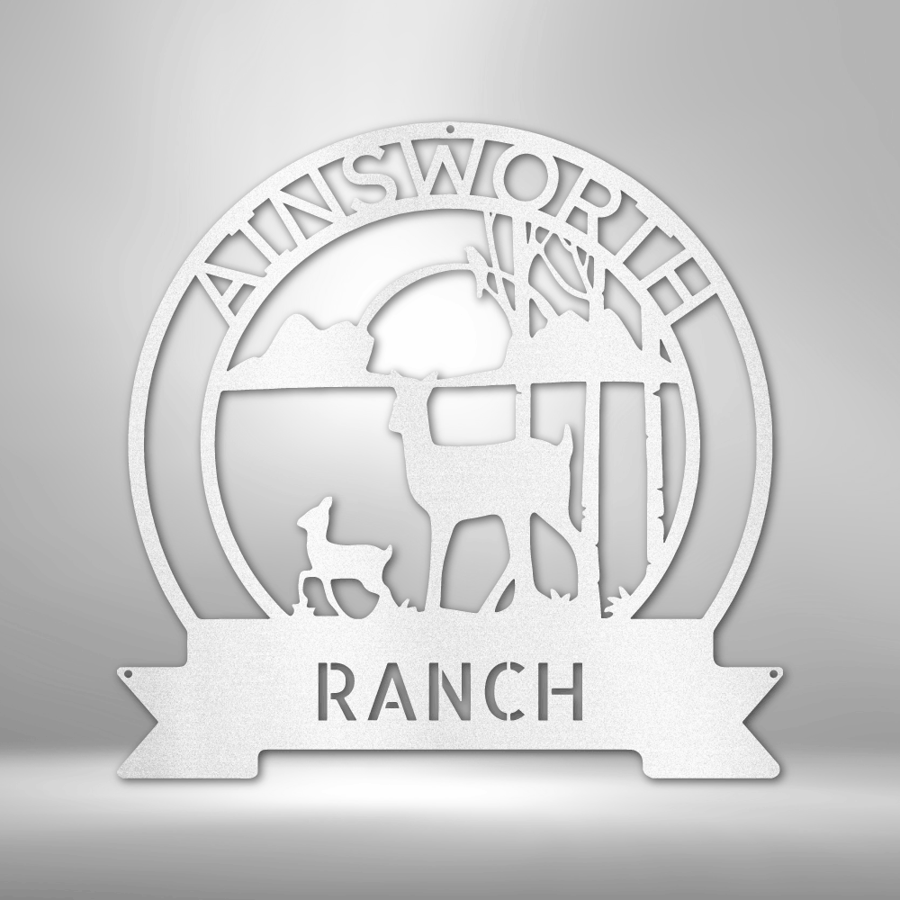 Personalized Ranch Sunset Metal Sign - Outdoors Find