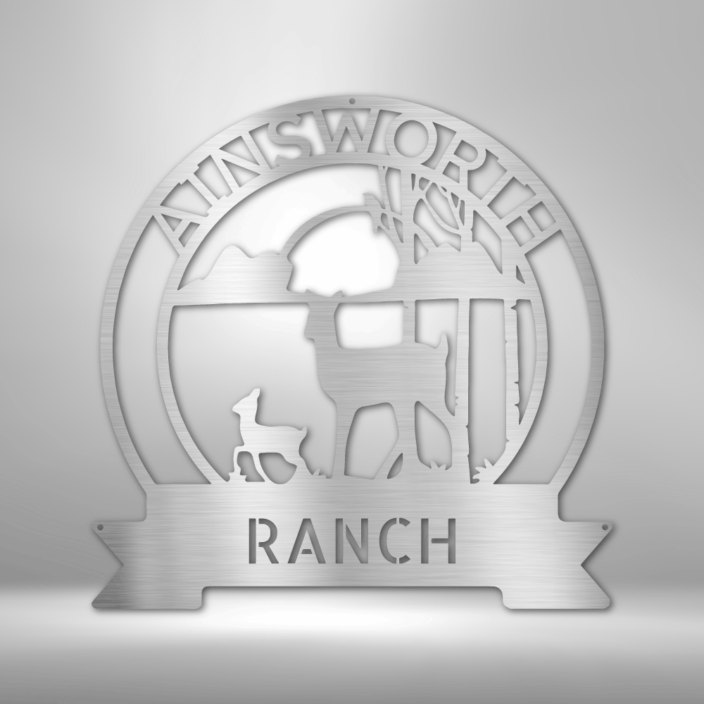 Personalized Ranch Sunset Metal Sign - Outdoors Find