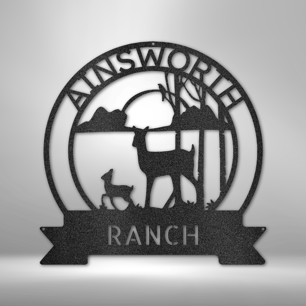 Personalized Ranch Sunset Metal Sign - Outdoors Find